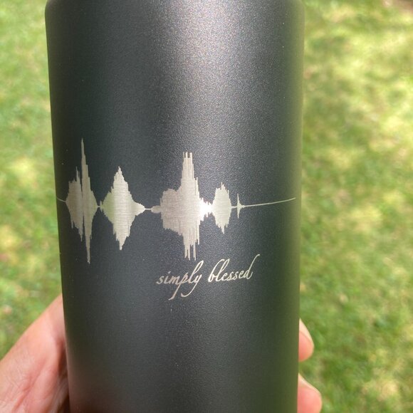 Simply Blessed Soundwave 22oz Water Bottle - Picture 2 of 12